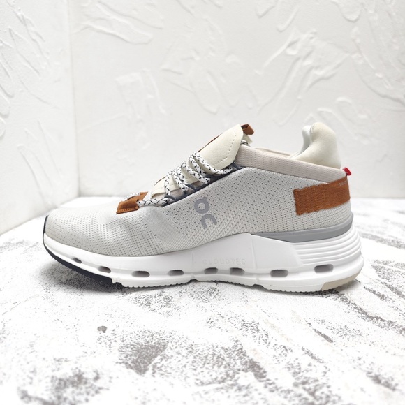 On Running White and Brown Sneakers - Picture 9 of 10